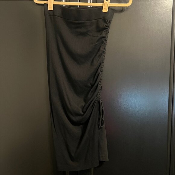 Michael Stars 'Lisa Marie' Skirt - Knit rib side ruched - Size S - Picture 1 of 4